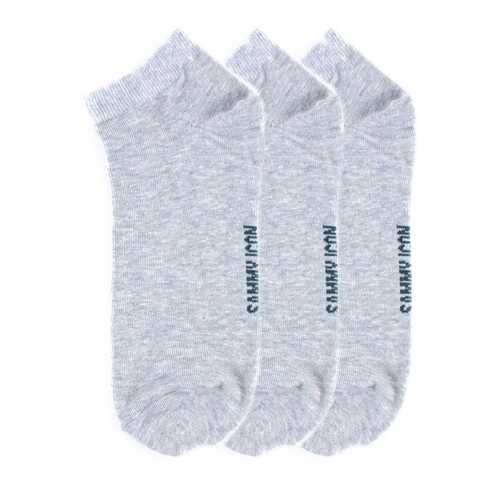 Комплект однотонных носков Sammy Icon Ankle Solid - 3 Pair Set - Grey в Дикая Орхидея