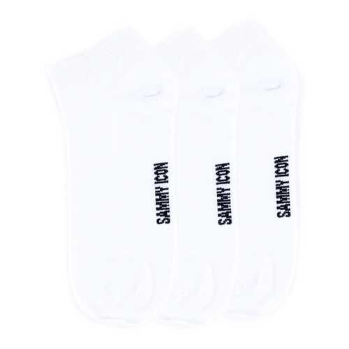 Комплект однотонных носков Sammy Icon Ankle Solid - 3 Pair Set - White в Дикая Орхидея