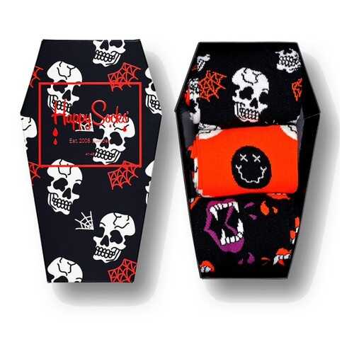 Носки Happy Socks Halloween 3-Pack Gift Box разноцветные 40-46 в Дикая Орхидея