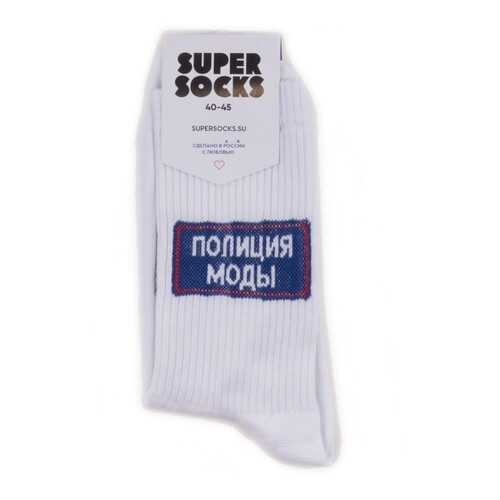 Носки унисекс Super Socks Polizia Modi белые 36-40 в Дикая Орхидея