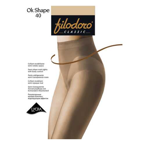 Колготки Filodoro Classic OK SHAPE 40/Playa/4 (L) в Дикая Орхидея