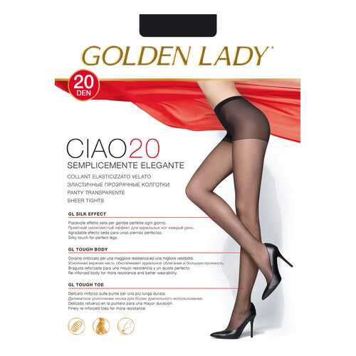 Колготки Golden Lady CIAO 20, nero, 4/L в Дикая Орхидея