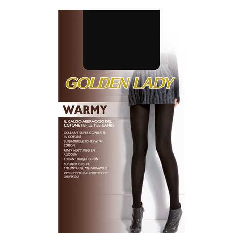 Колготки женские Golden Lady WARMY черные 5 (XL) в Дикая Орхидея